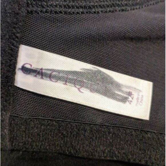 Cacique Lane Bryant Womens Bra Smooth Satin Full Coverage with Lace 42F Black - Picture 8 of 10